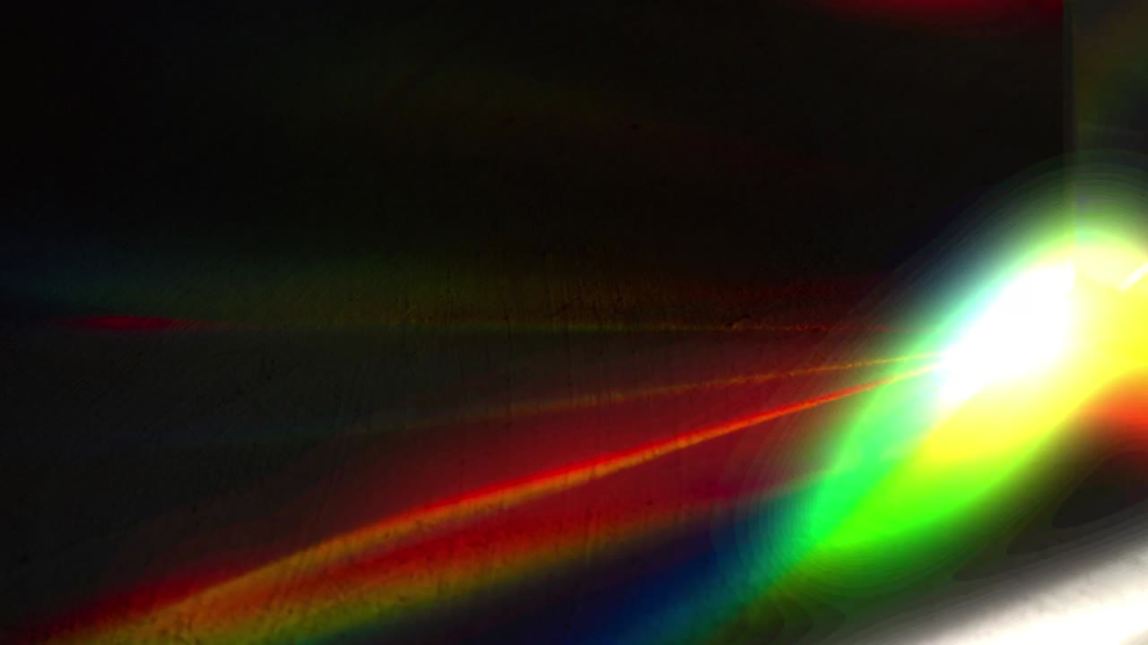 Abstract light leaks and lens flares with colorful gradients