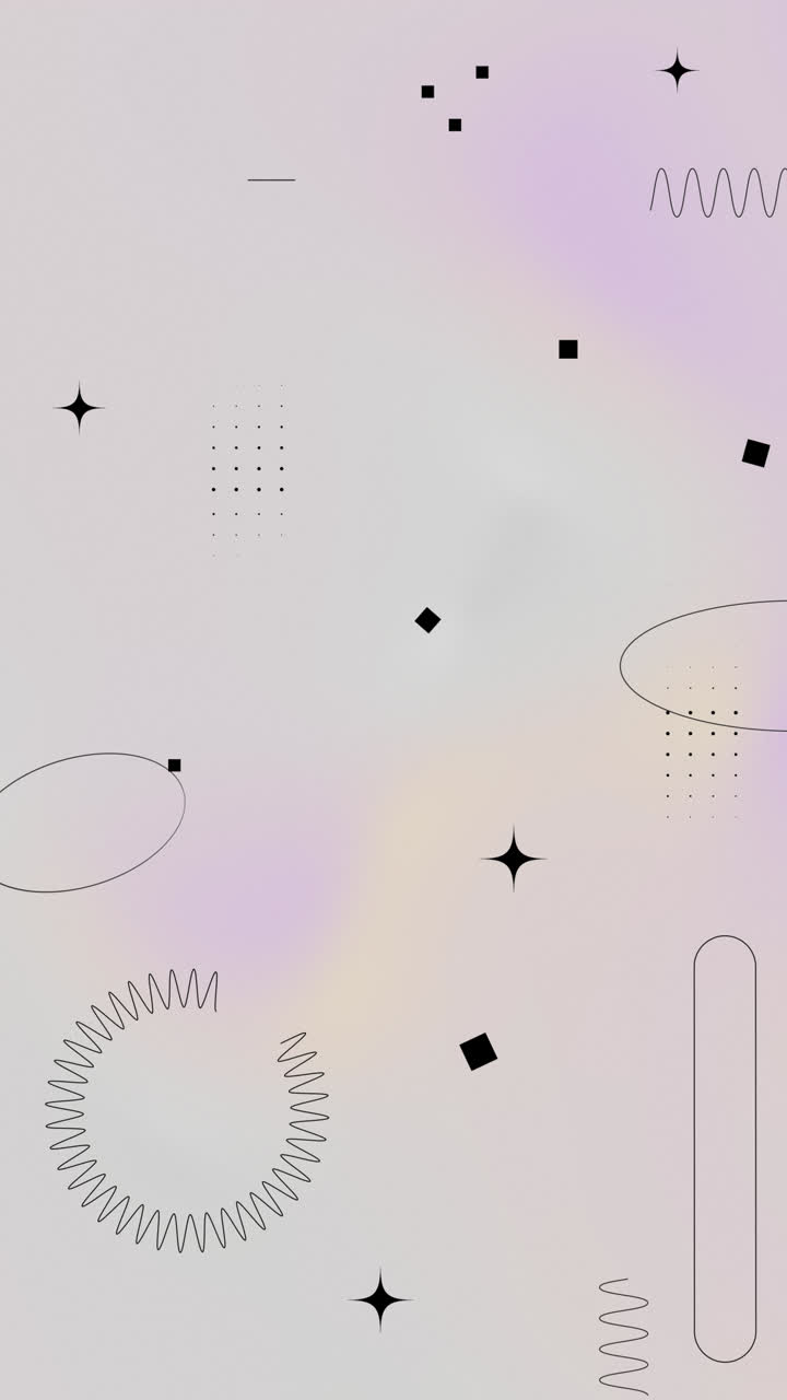 Abstract Geometric Background with Minimalist Shapes and Gradient