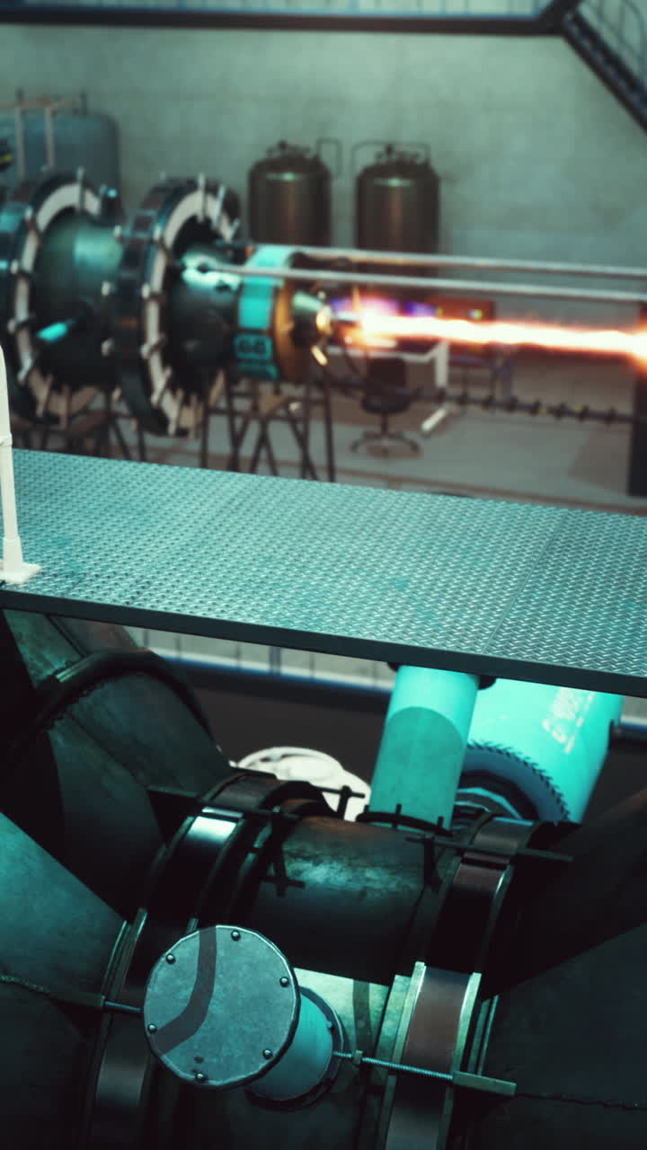 instalación industrial con ensayos de motores