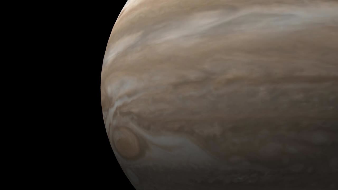 Milky galaxy mantle of jupiter planet motion graphics