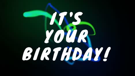 its your birthday animation with black backdrop