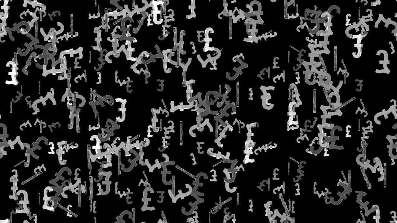 돈 파운드 경제 루프 타일 알파와 함께 소용돌이