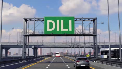 dili road sign