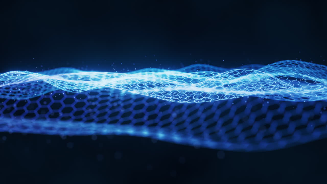 Digital hexagonal graphic background, 3d rendering.