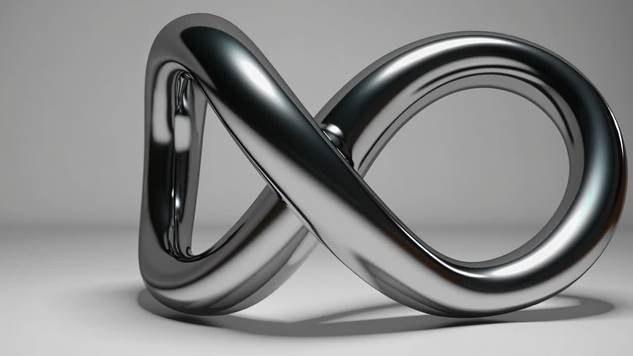 el símbolo del infinito modelo 3d