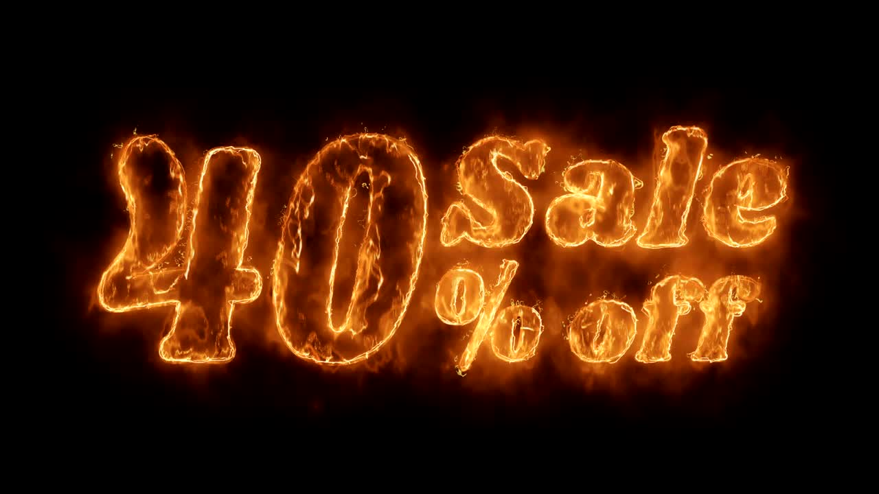 40% 할인: 워드 핫 애니메이션 불타는 현실적인 불 불꽃 루프