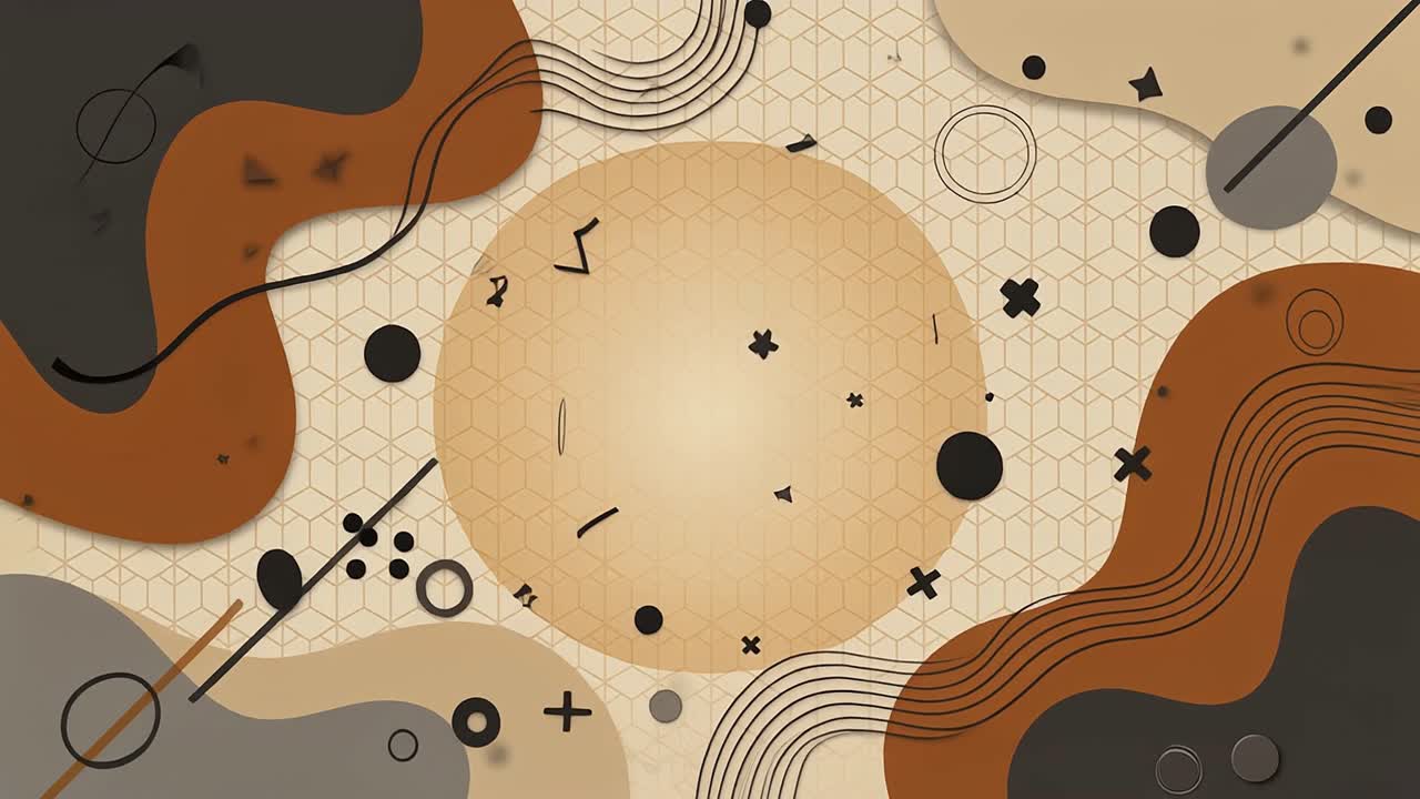 Moderne abstrakt animeret baggrund med geometriske former