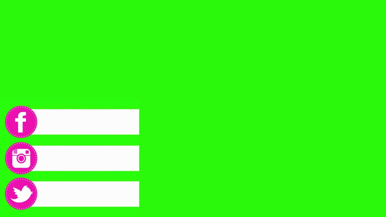 Terzo Inferiore Animato per Social Media con Green Screen