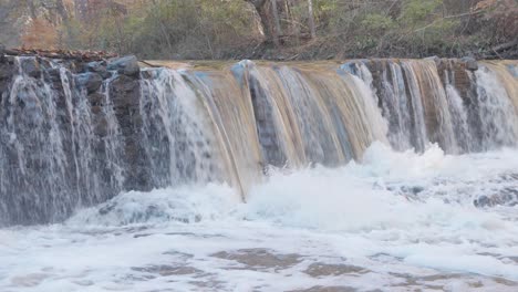 Waterfall-at-the-Wissahickon-Creek,-Pennsylvania