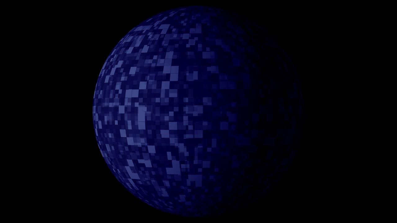 fondo de tecnología digital azul con el planeta tierra giratorio. bucle sin costuras animación 4k para red, evento digital