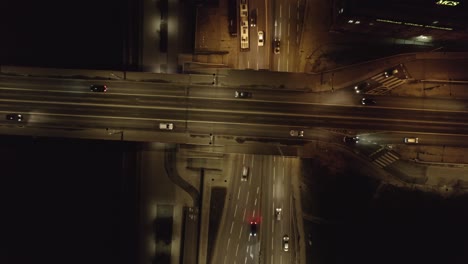 warsaw at night drone shots