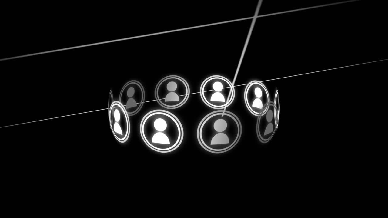 círculo de las redes sociales