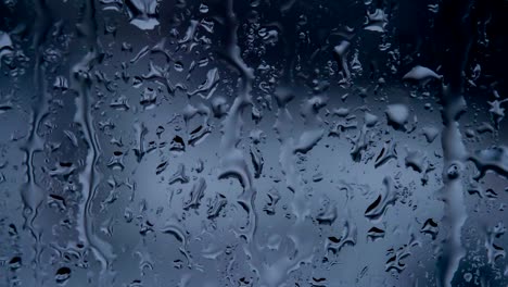 vidrio de ventana con gotas de lluvia