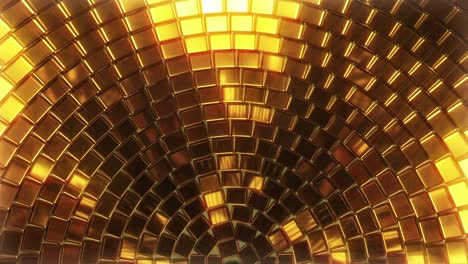 golden geometric tiles background