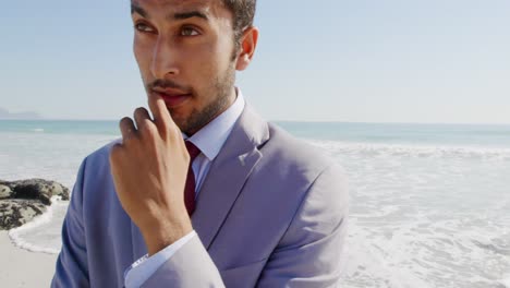 young man by the sea