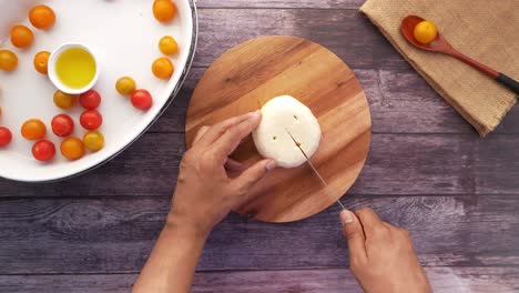 preparación de queso para la cocción