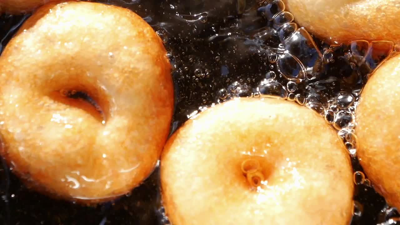 Frying Doughnuts