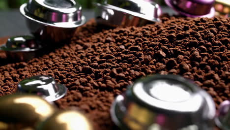 coffee pods and grounds