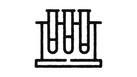 imágenes de animación de icono de laboratorio y canal alfa
