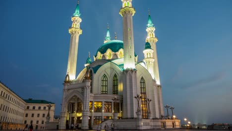 kazan kremlin. kul sharif mosque. sunset