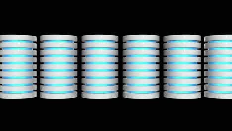 disco duro de servidor futurista y base de datos o célula de batería