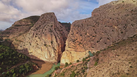 el caminito del ray, el chorro aerial view with mountains