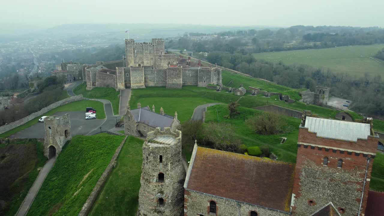 Aerial View of Dover Castle