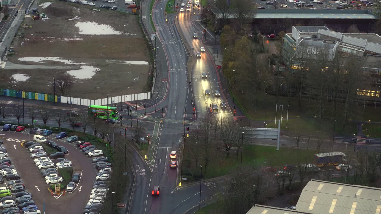 Leeds City Center, UK Timelapse Traffic