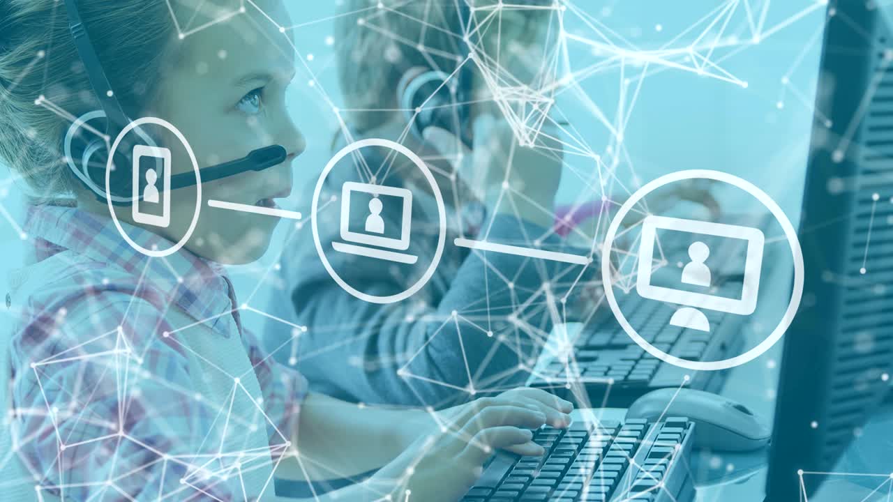 interfaz de comunicación a través del equipo de trabajo.