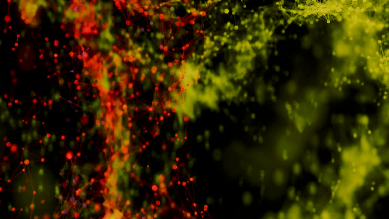 4k malla de red molecular abstracta.