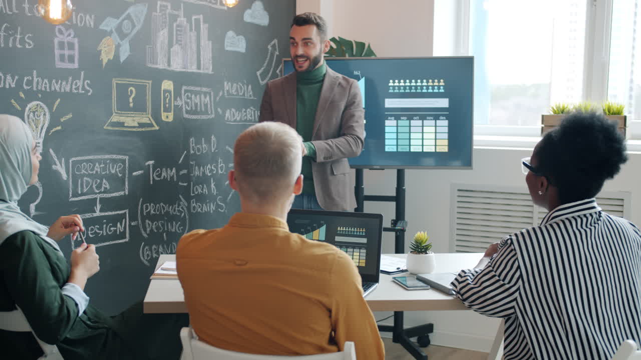 reunión de negocios y presentación