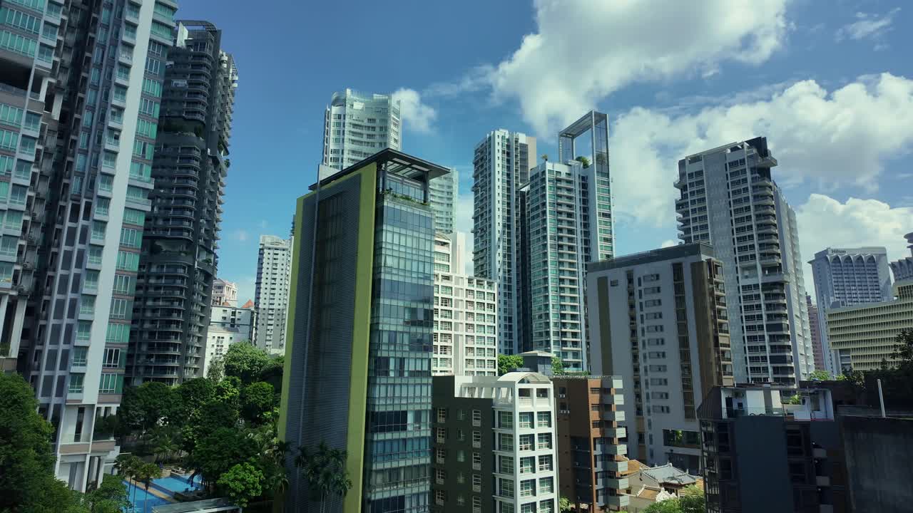 Singapore City Skyline View