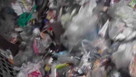 automated plastic recycling facility: processing film waste.