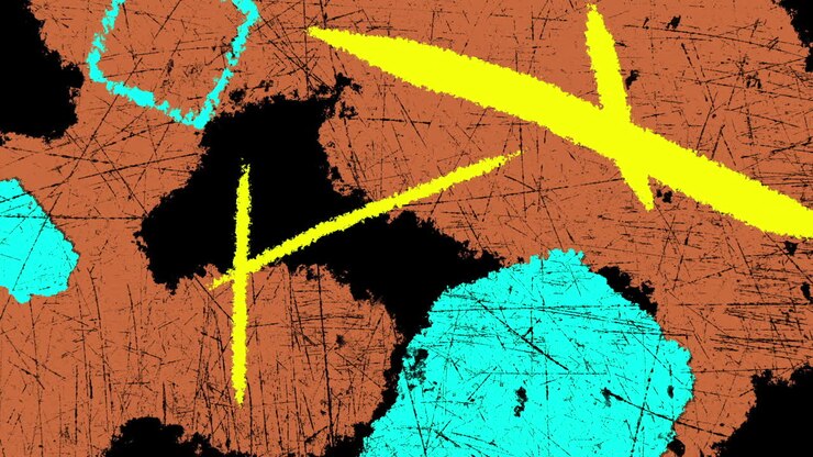 Dynamic Abstract Grunge Transition with Scratched Texture