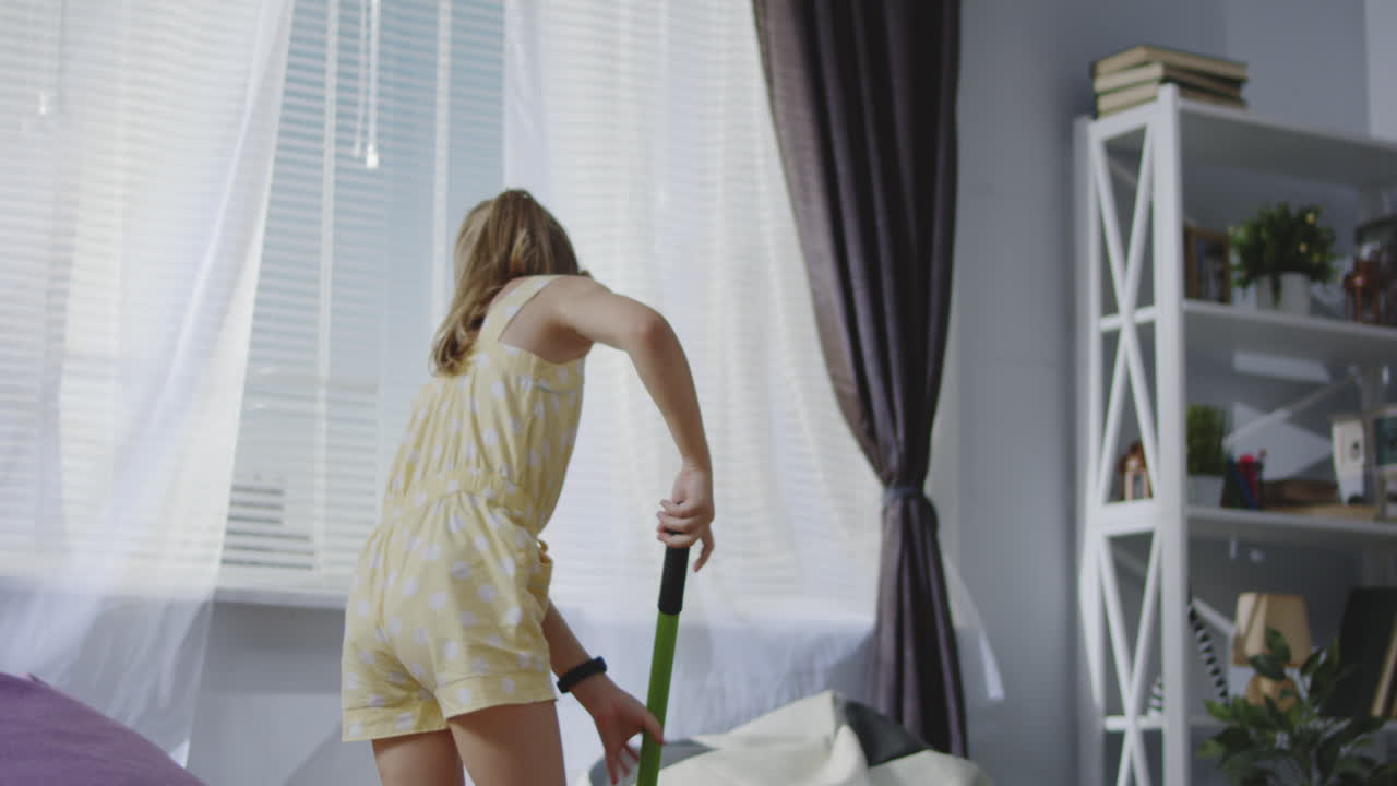 Girl Cleaning Windows