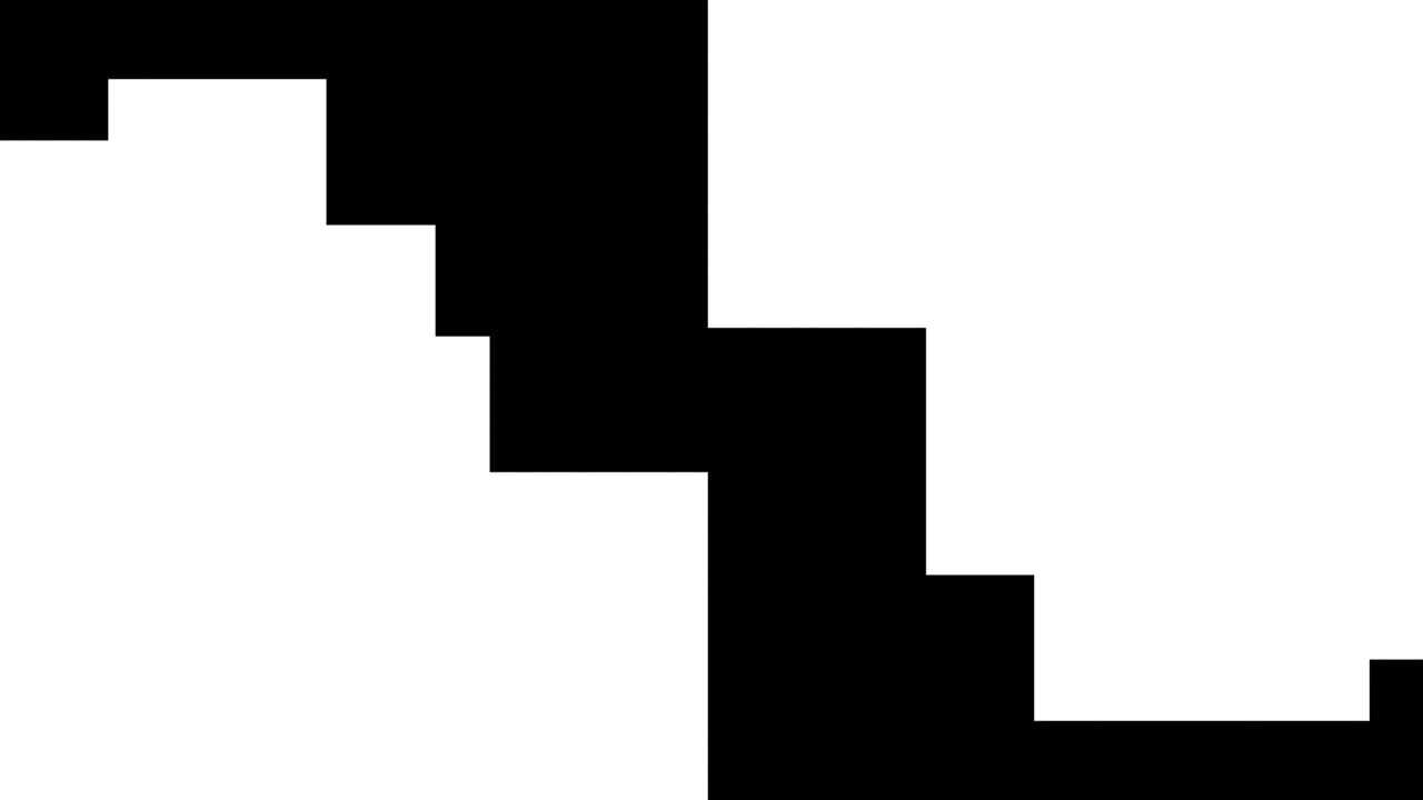 Abstract Transition of Black and White Geometric Shapes