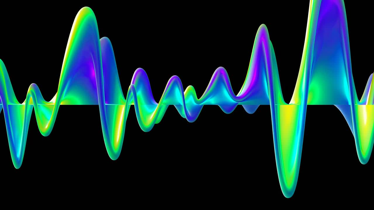 patrón de onda abstractamente colorido