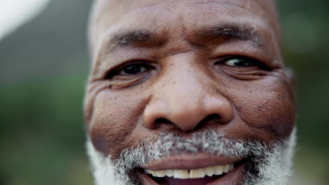 close-up portrait of a smiling older man