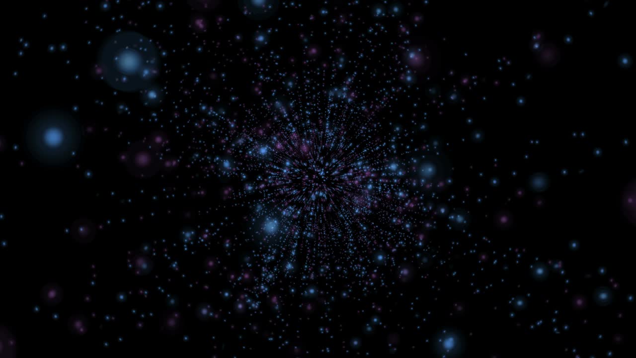Abstract Particles Galaxy Stars