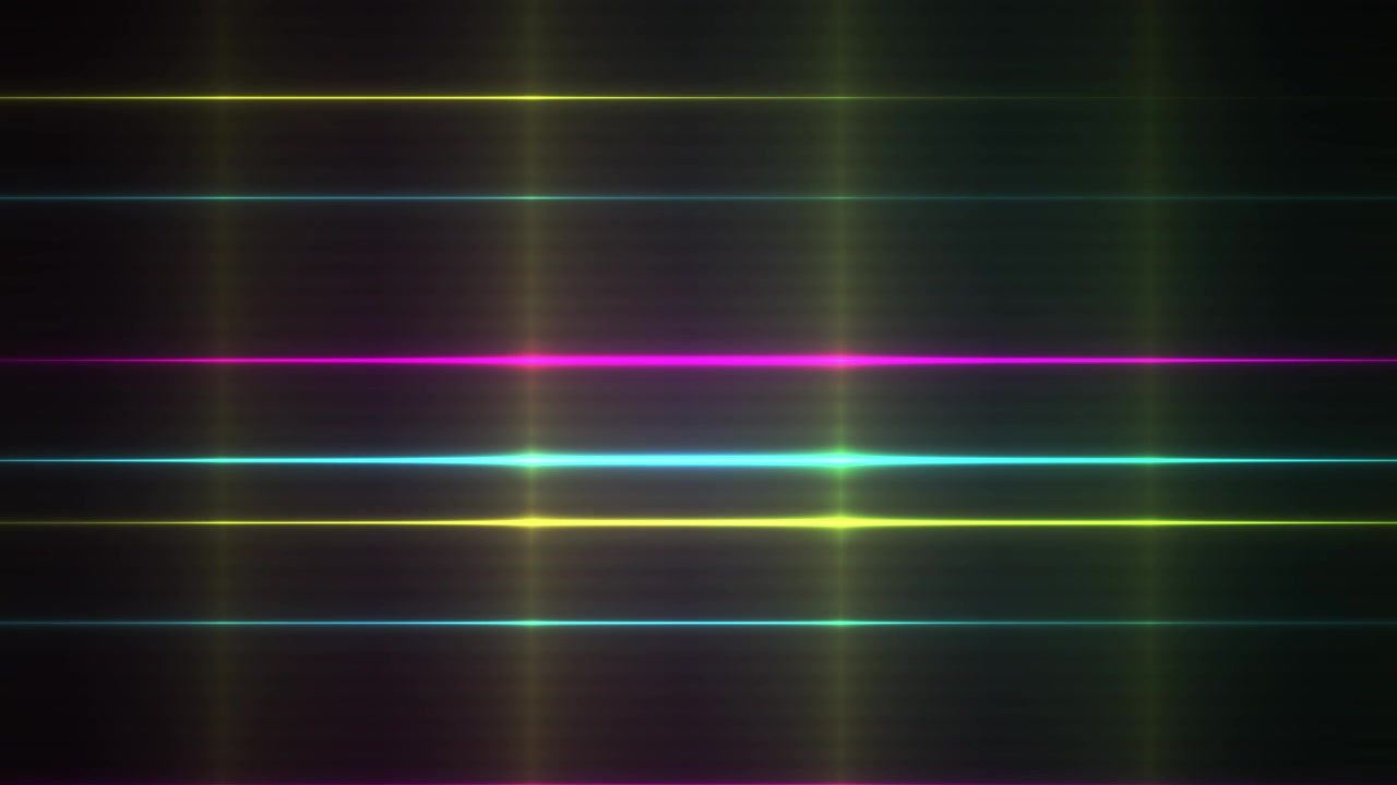 Pulzující pozadí s abstraktními barevnými zářícími laserovými mřížkovými čarami