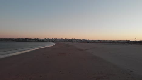 Lagos,-Portugal,-Strand-Bei-Sonnenuntergang,-Antenne