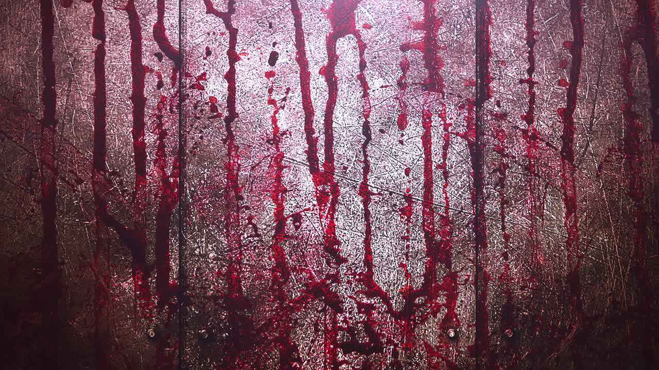 fondo de terror místico de animación con sangre oscura