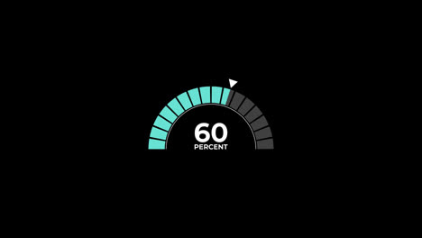 Gráfico-Circular-De-0-A-60%-De-Porcentaje-De-Infografías-Cargando-Anillo-Circular-O-Transferencia,-Descarga-De-Animación-Con-Canal-Alfa.