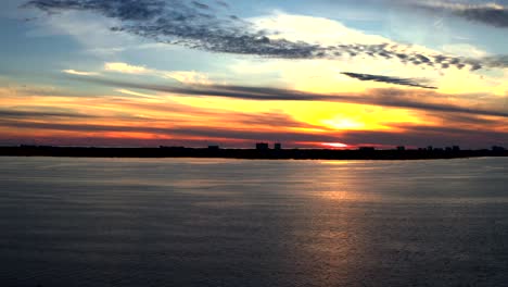 sunsetting over st. andrews bay in florida