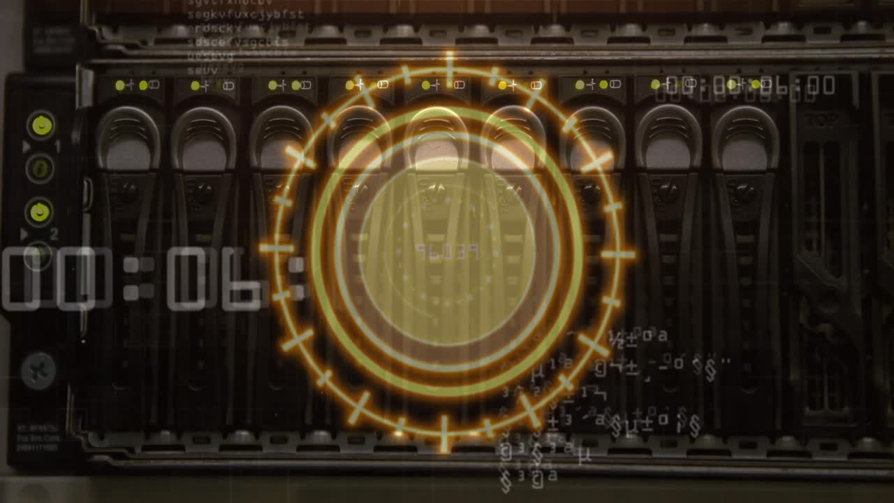 서버  ⁇ 에서 데이터 처리와 함께 범위 스캐닝의 애니메이션