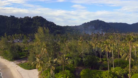 Nice-aerial-top-view-flight-Ao-Phrao-bay-beach-lagoon-in-Holyday-Paradise-ko-kut-Thailand-summer-2022