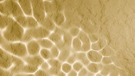 abstract water reflection on yellow textured surface. sunlight ripple pattern with aquatic effect. summer and vacation concept. design for wallpaper, poster, banner, header, card. flat lay copy space