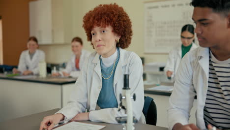 students in a science classroom