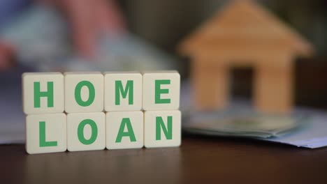 concept of getting a loan to buy a house