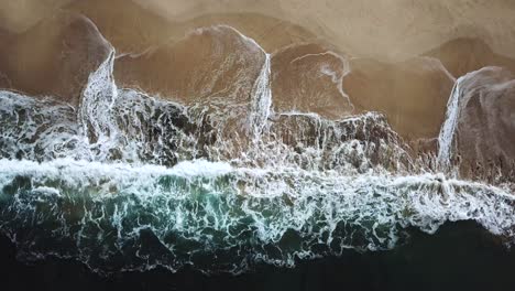 dreamy vacation spot of tropical sandy beach, bird's eye aerial view